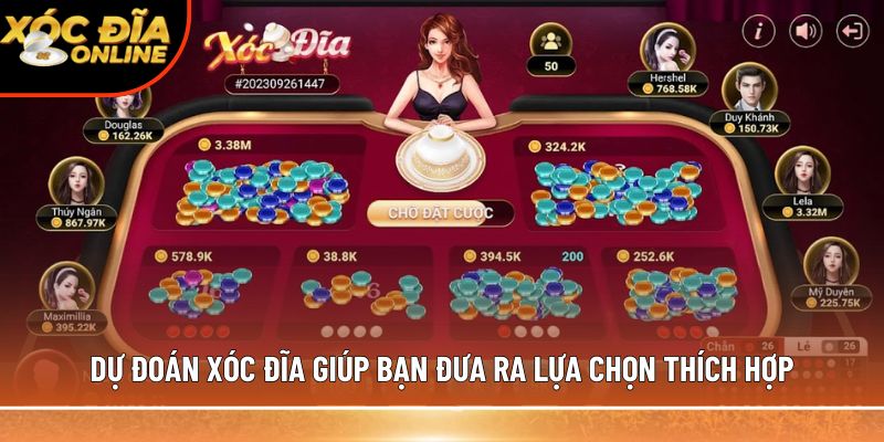 Dự đoán xóc đĩa giúp bạn đưa ra lựa chọn thích hợp