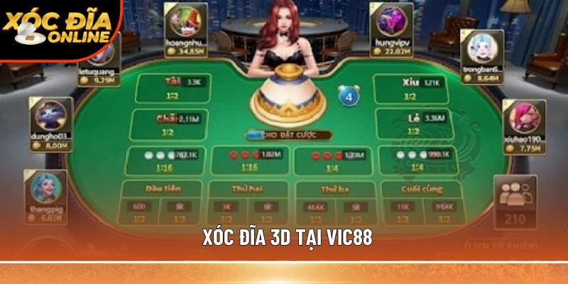 Xóc đĩa 3D tại VIC88